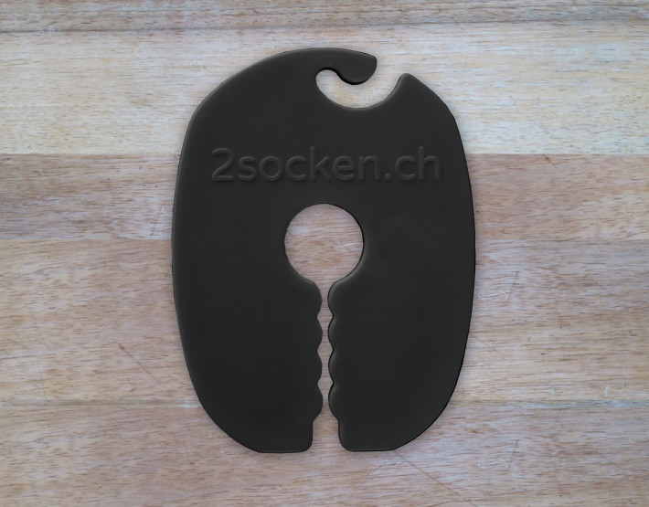 Sockenclips in schwarz (Sockenklammern)